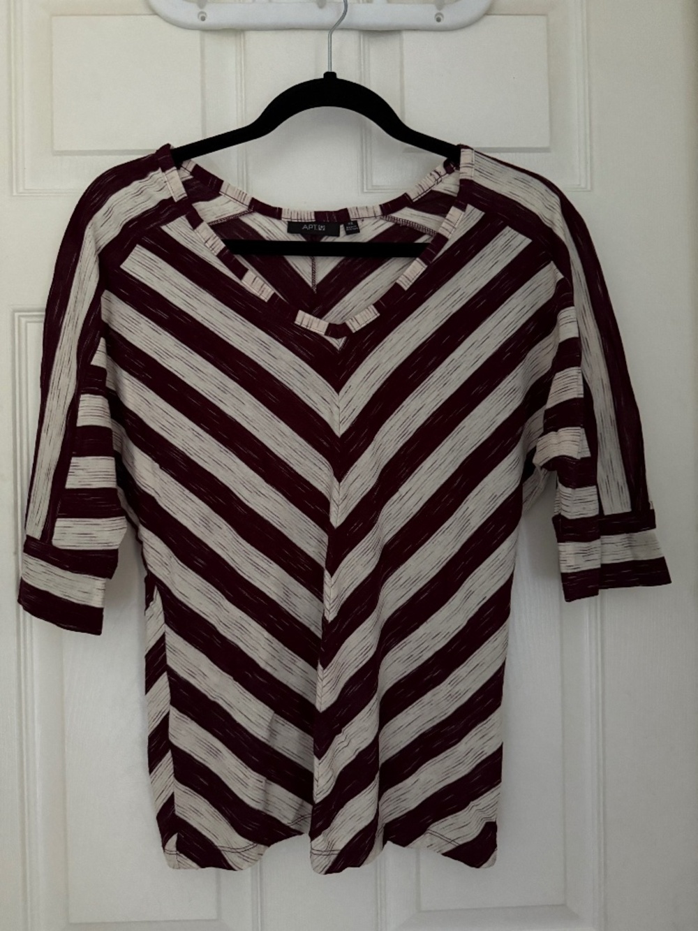 Apt 9 L/S Striped Top - size XS
